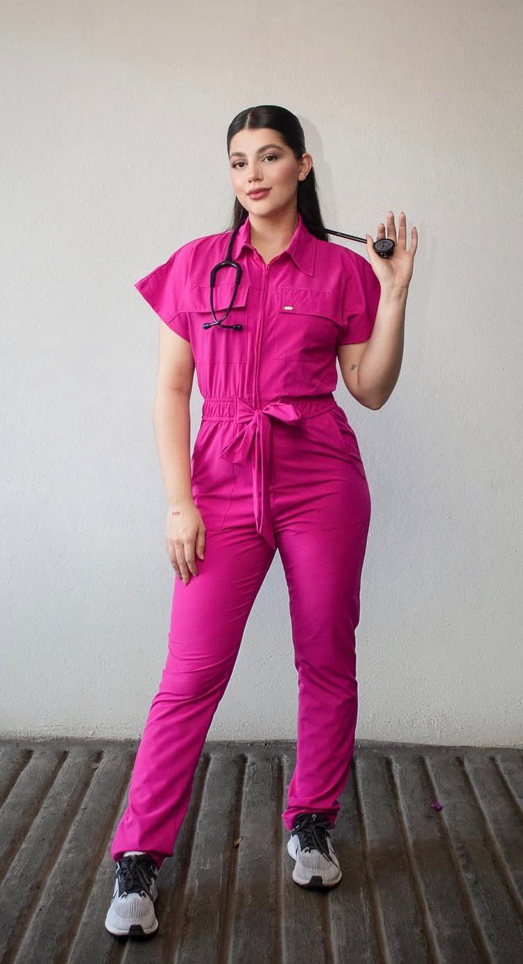 CHIC Jumpsuit rosa magenta